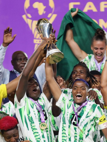 Célébration du titre WAFCON 2025 par la sélection du Nigeria.