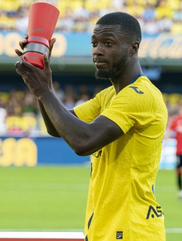 Nicolas Pépé en action avec Villarreal sur l’aile droite
