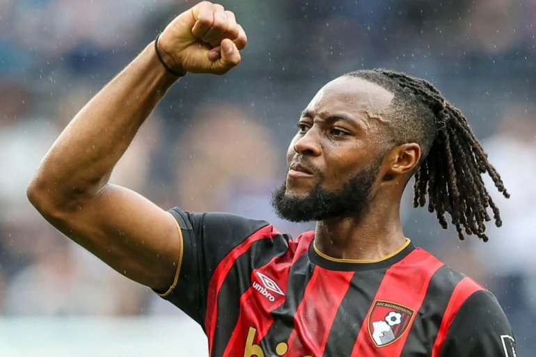 Antoine Semenyo avec Bournemouth lors d’un match de Premier League