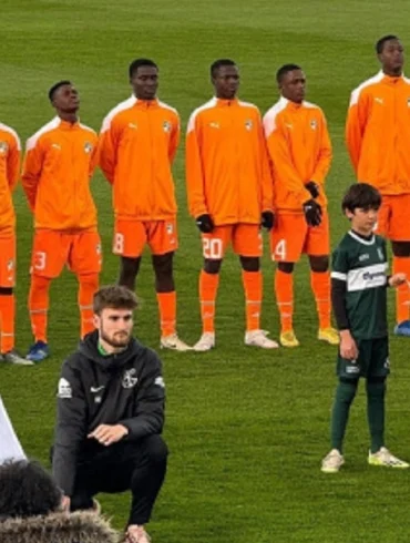 Affiche du Mondial Montaigu 2026 avec le programme des U16 ivoiriens.