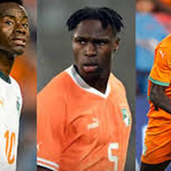 Les “grands absents” de la CAN 2025 réunis en un onze fictif de haut niveau, avec Adingra, Guirassy, Wissa, Keïta, Zambo Anguissa, Kudus, Maamar, Salisu, Troost-Ekong, Singo et Onana.