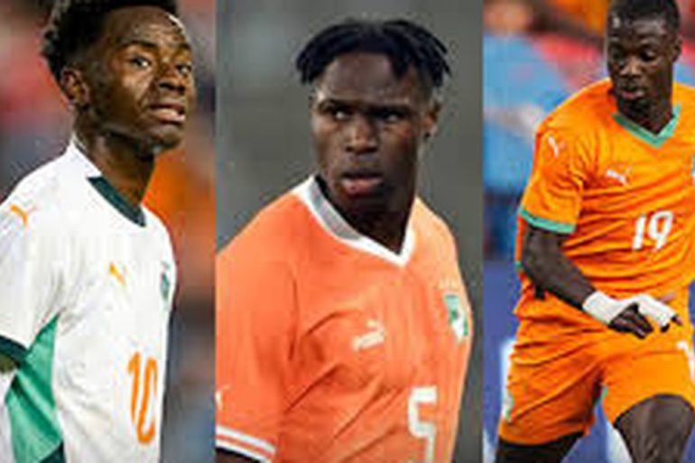 Les “grands absents” de la CAN 2025 réunis en un onze fictif de haut niveau, avec Adingra, Guirassy, Wissa, Keïta, Zambo Anguissa, Kudus, Maamar, Salisu, Troost-Ekong, Singo et Onana.