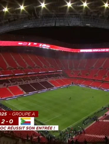 Tribunes clairsemées lors des premiers matchs de la CAN 2025 au Maroc, une tendance appelée à évoluer avec les rencontres à enjeu.