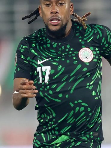 Alex Iwobi sous le maillot du Nigeria lors de la CAN 2025 au Maroc.