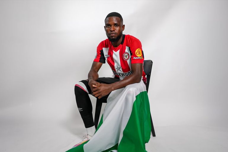 Frank Onyeka, milieu nigérian de Brentford, cité parmi les joueurs potentiellement disponibles lors du mercato.
