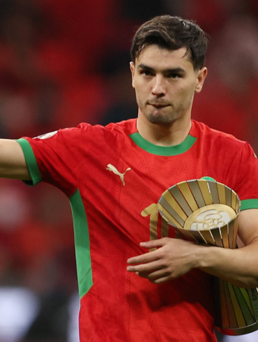 Brahim Diaz avec le Maroc, auteur de cinq buts et meilleur buteur de la CAN 2025