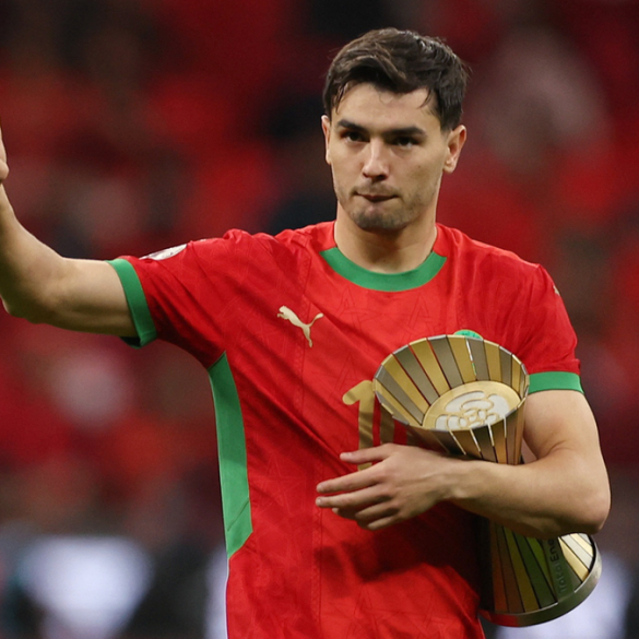 Brahim Diaz avec le Maroc, auteur de cinq buts et meilleur buteur de la CAN 2025