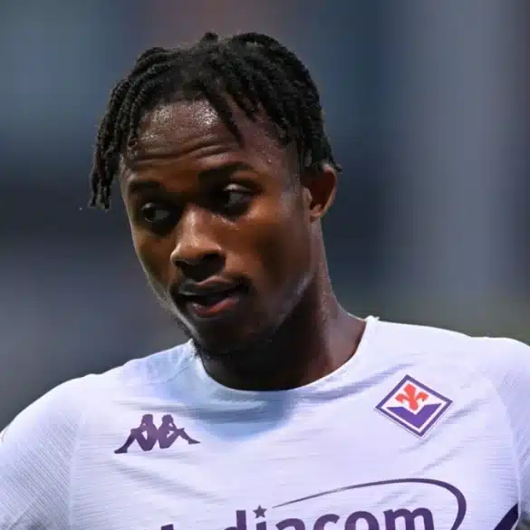 Christian Kouamé avec la Fiorentina, en plein mercato hivernal.