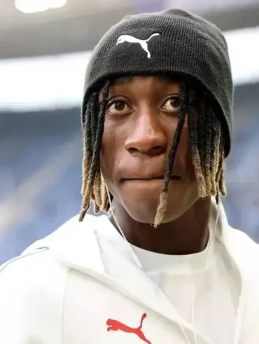 Yan Diomandé lors de la formalisation de son engagement avec Roc Nation International.