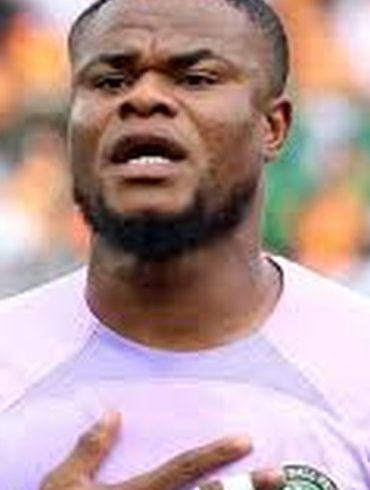 Stanley Nwabali, gardien international nigérian, lors de son passage en Afrique du Sud.