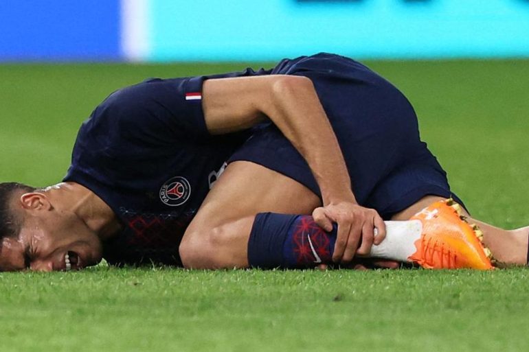 Achraf Hakimi est incertain après sa blessure à la cuisse droite contre le Bayern Munich.