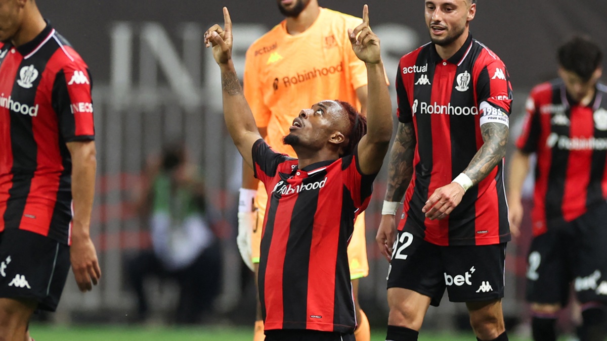 Elye Wahi très ému après le maintien de l’OGC Nice en Ligue 1.