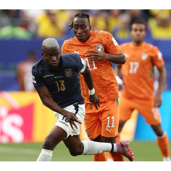 Amad Diallo célèbre le but qui offre à la Côte d’Ivoire la première victoire africaine du Mondial 2026.