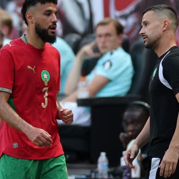 Noussair Mazraoui devrait reprendre l’entraînement collectif avec le Maroc cette semaine.