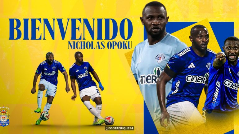Nicholas Opoku signe à Las Palmas