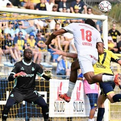 Hervé Koffi a réalisé quatre arrêts pour sa première avec l’Union Saint-Gilloise.