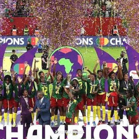 Les Lionnes Indomptables célèbrent le premier sacre du Cameroun en CAN féminine.