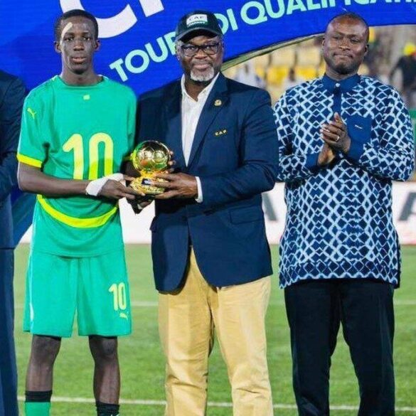 Souleymane Faye, jeune international sénégalais U17.