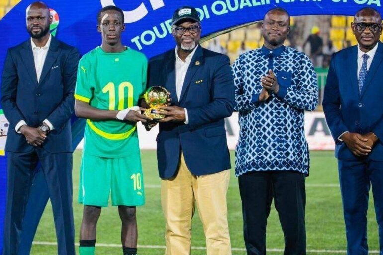 Souleymane Faye, jeune international sénégalais U17.