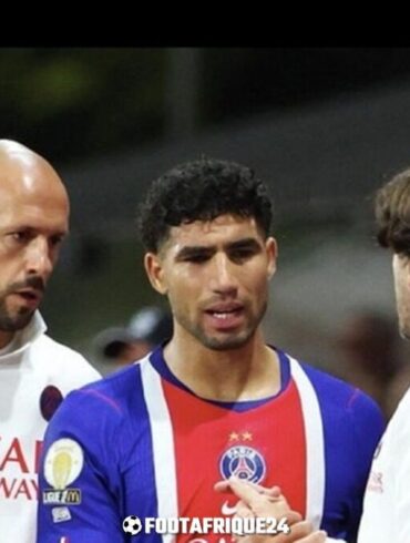 Achraf Hakimi souffre d’une légère lésion musculaire à la cuisse droite et sera réévalué après deux jours de soins.