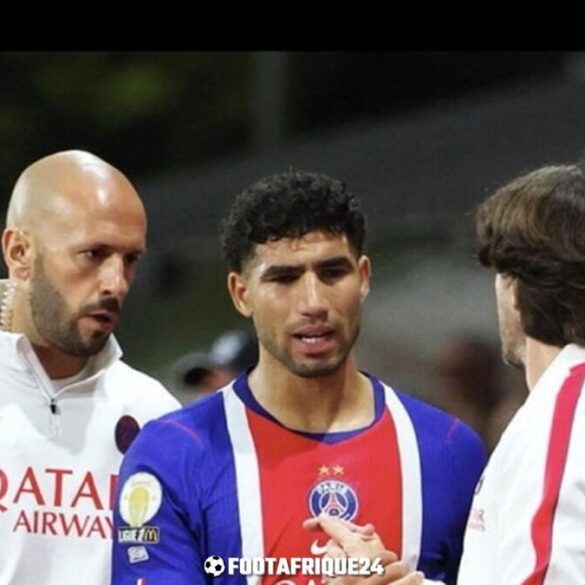 Achraf Hakimi souffre d’une légère lésion musculaire à la cuisse droite et sera réévalué après deux jours de soins.