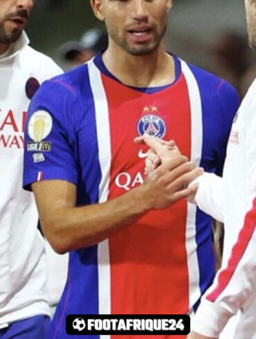 Achraf Hakimi a quitté le match du PSG à Brest après une gêne à l’adducteur droit.