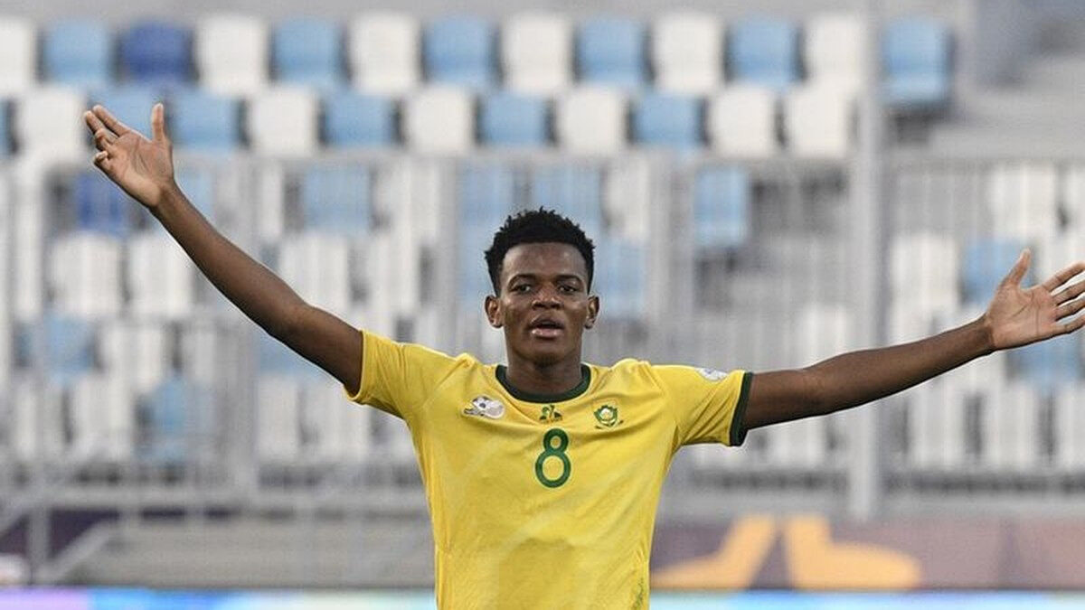 L’Afrique du Sud U20 lors d’une compétition régionale. Les champions en titre ont battu le Lesotho 3-0 pour leur entrée dans le tournoi.