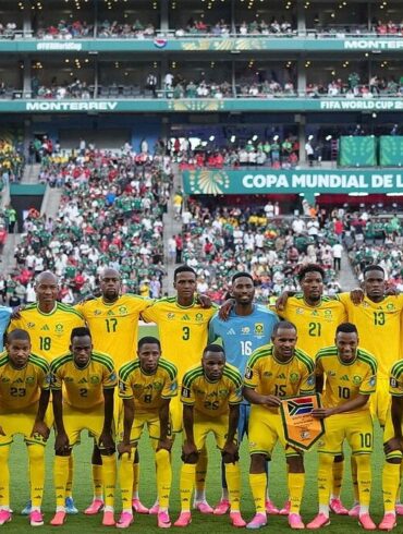 Équipe d’Afrique du Sud avant un match
