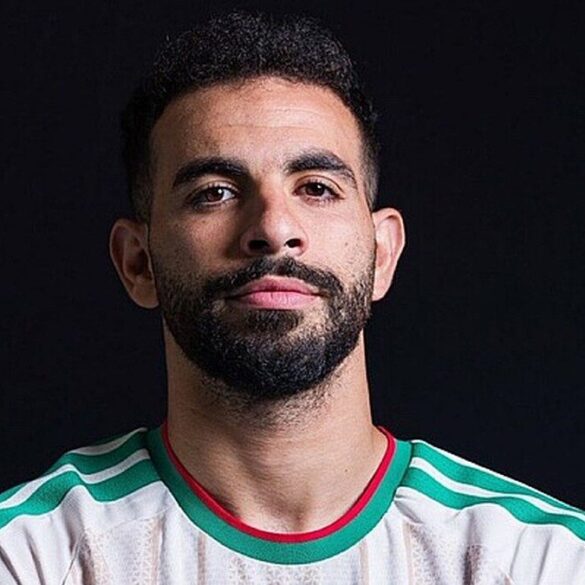 Rayan Aït-Nouri avec le maillot de l’Algérie