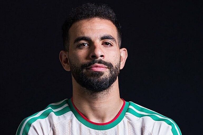 Rayan Aït-Nouri avec le maillot de l’Algérie