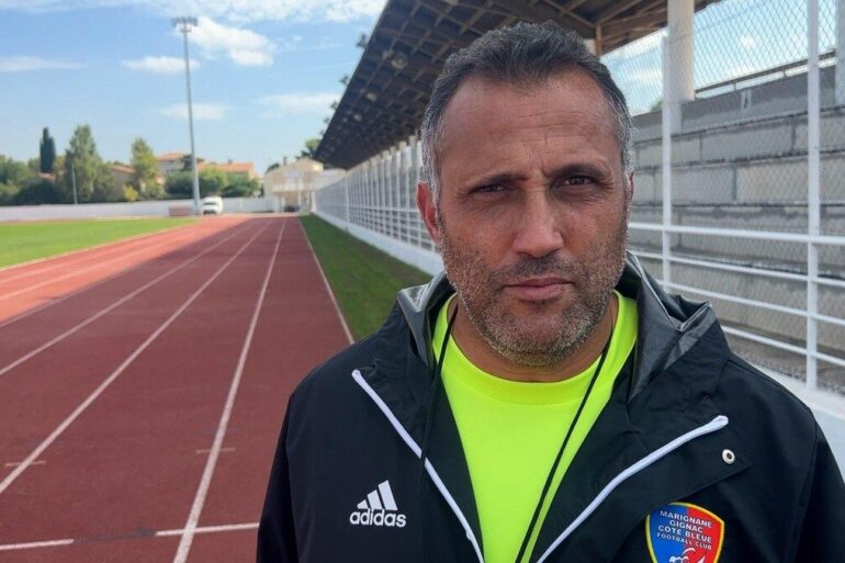 Brahim Hemdani lors de ses fonctions d’entraîneur.