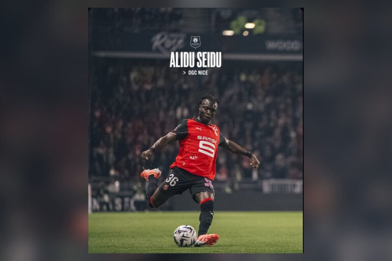 Alidu Seidu rejoint l’OGC Nice en prêt pour la saison 2026-2027.