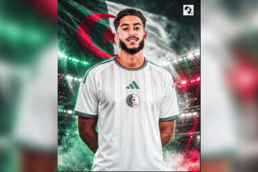 Anis Ouzenadji dans un visuel le présentant avec les couleurs de l’Algérie. Son choix est rapporté par plusieurs médias algériens.