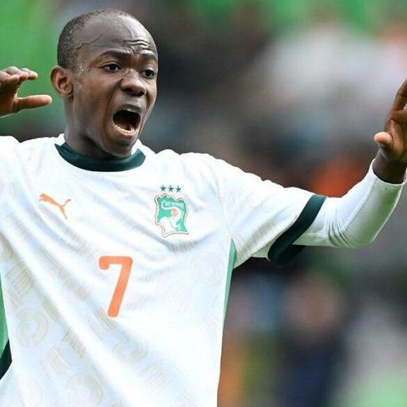 Malick Yalcouyé sous le maillot de la Côte d’Ivoire