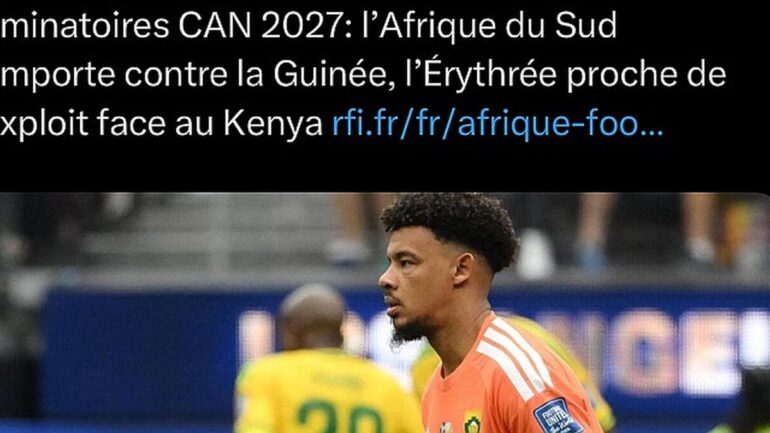 CAN 2027 : l’Afrique du Sud prend les devants, l’Érythrée bouscule aussi la hiérarchie