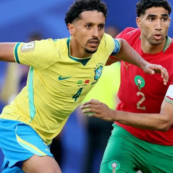 Achraf Hakimi avec la sélection du Maroc