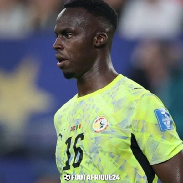 Édouard Mendy a annoncé la fin de sa carrière internationale avec le Sénégal à l’âge de 34 ans.