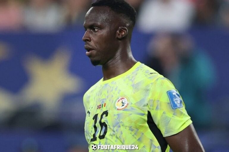 Édouard Mendy a annoncé la fin de sa carrière internationale avec le Sénégal à l’âge de 34 ans.
