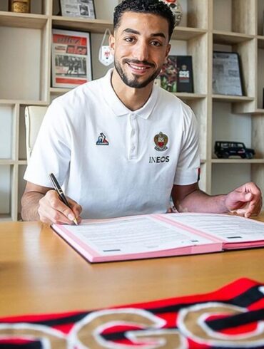 Mohamed Abdelmonem avec l’OGC Nice.