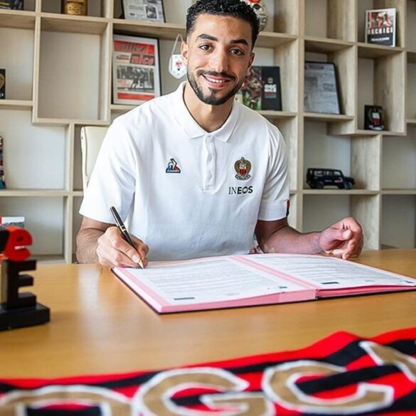 Mohamed Abdelmonem avec l’OGC Nice.