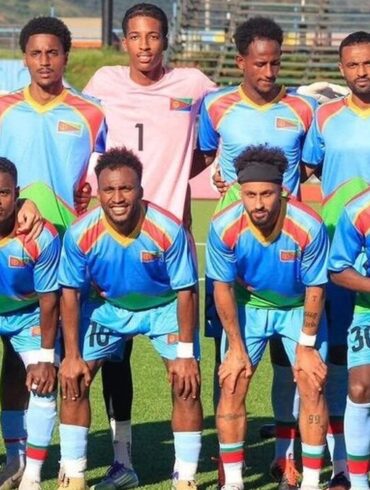 Équipe nationale d’Érythrée avant un match