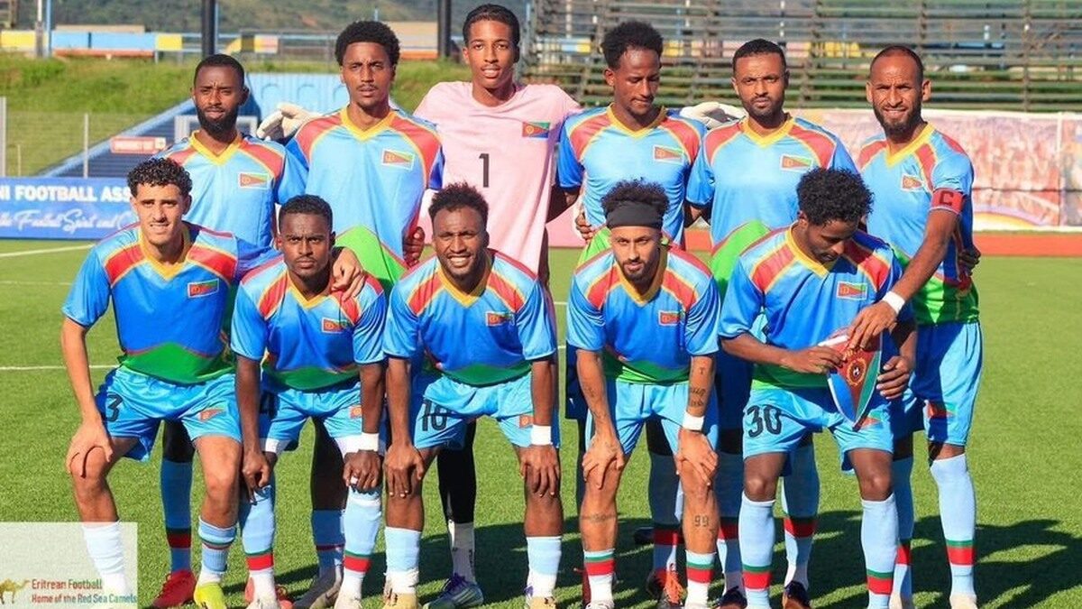 Équipe nationale d’Érythrée avant un match