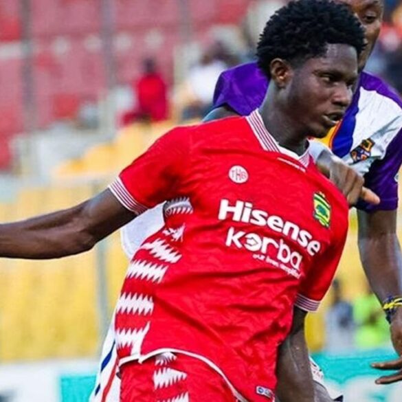 Un joueur d’Asante Kotoko lors d’un match de championnat.
