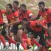 Joueurs de la sélection du Ghana réunis avant un match