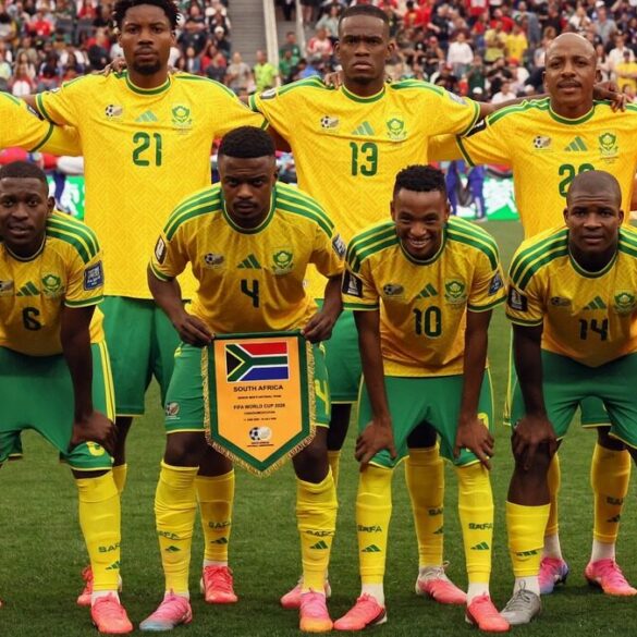 Ime Okon marque son premier but international avec les Bafana