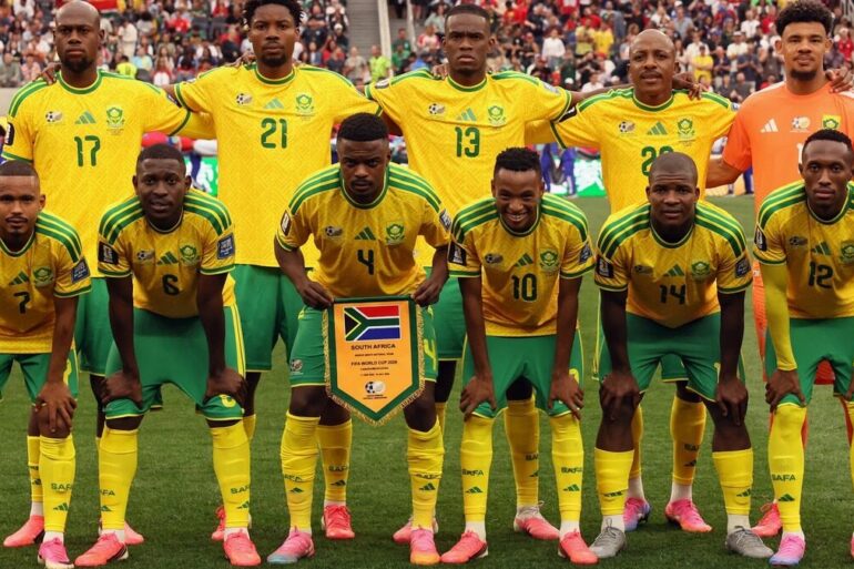 Ime Okon marque son premier but international avec les Bafana