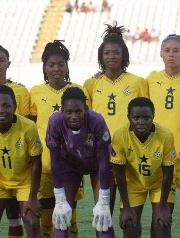 Black Queens du Ghana avant un match