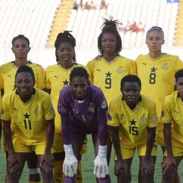 Black Queens du Ghana avant un match