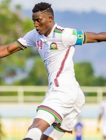 Michael Olunga, capitaine des Harambee Stars.