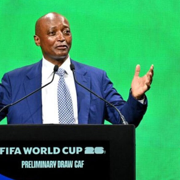 Patrice Motsepe, président de la CAF. L’instance réunit les 54 fédérations africaines au Cap-Vert du 7 au 9 octobre.